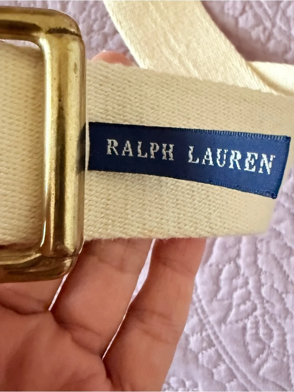 90’ Vintage Ralph Lauren/ Blue Label Canvas Belt